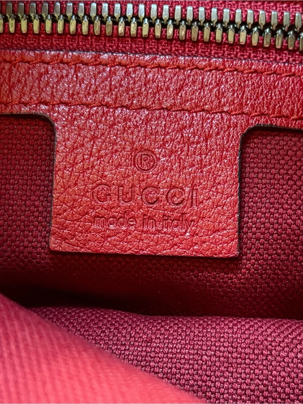 Gucci drawstring backpack with top handles